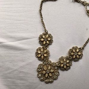 Floral gold necklace